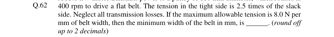 GATE 2024 MN question 62