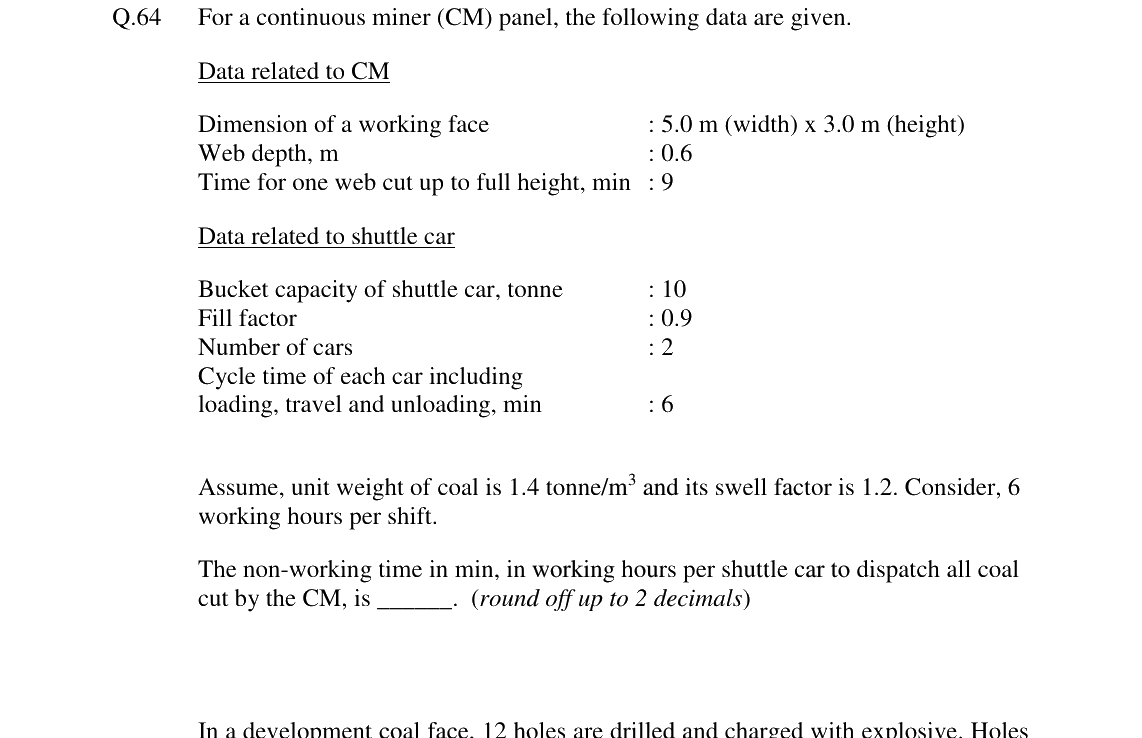 GATE 2024 MN question 64
