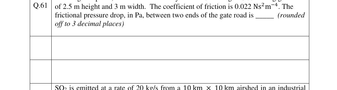 GATE 2025 MN question 61