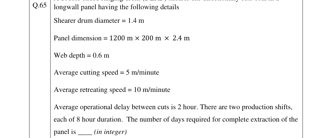GATE 2025 MN question 65