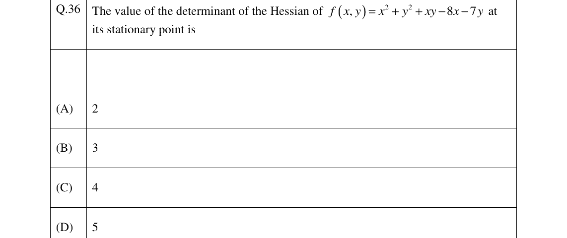 GATE 2026 MN question 36