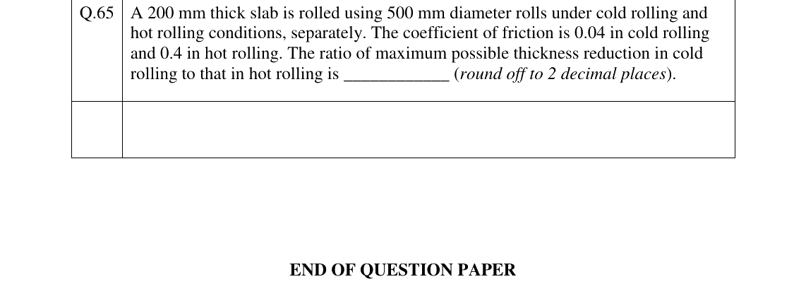 GATE 2023 MT question 65