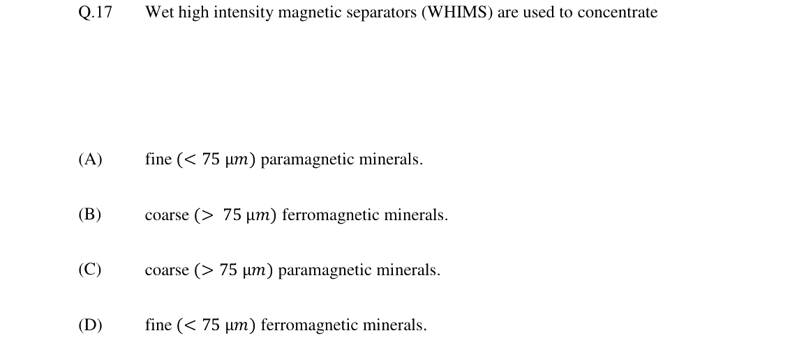 GATE 2024 MT question 17