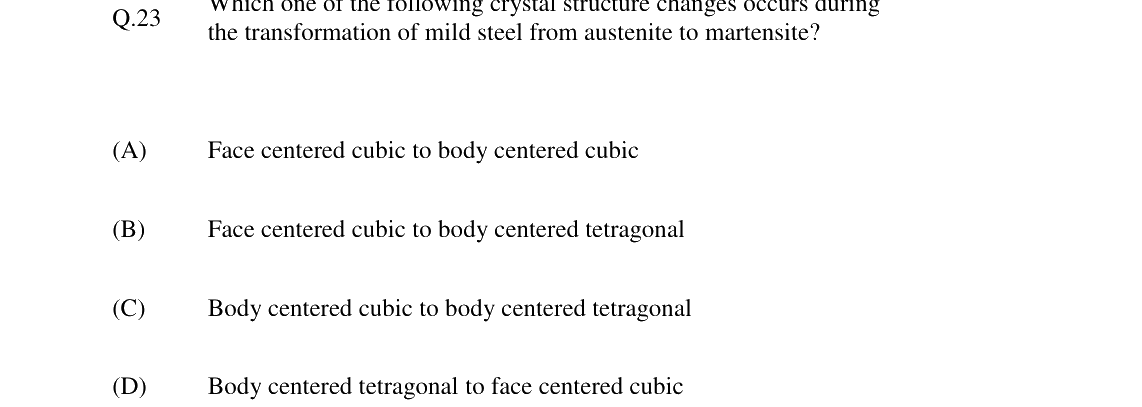 GATE 2024 MT question 23