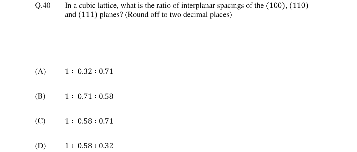 GATE 2024 MT question 40