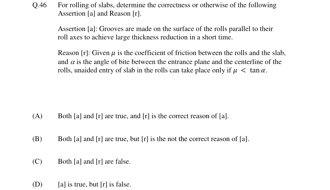 GATE 2024 MT question 46