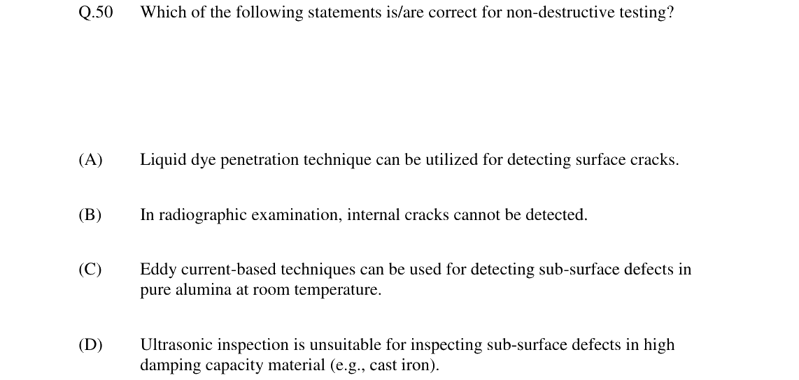 GATE 2024 MT question 50