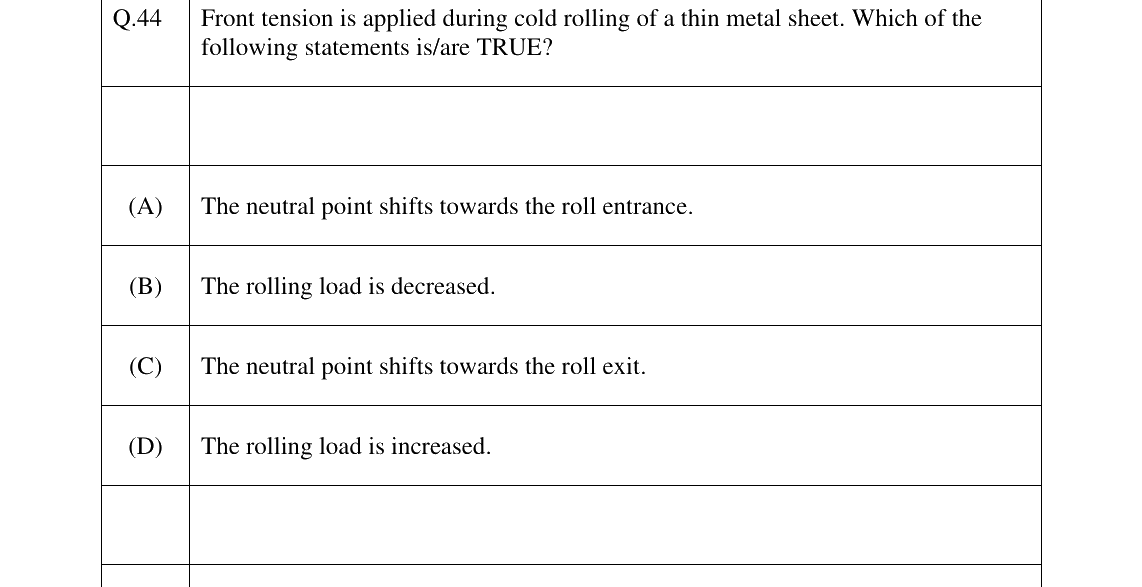 GATE 2025 MT question 44