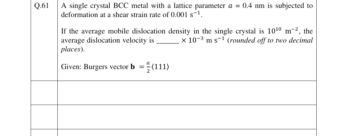 GATE 2025 MT question 61
