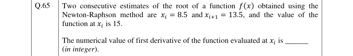 GATE 2025 MT question 65