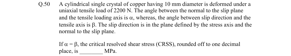 GATE 2026 MT question 50