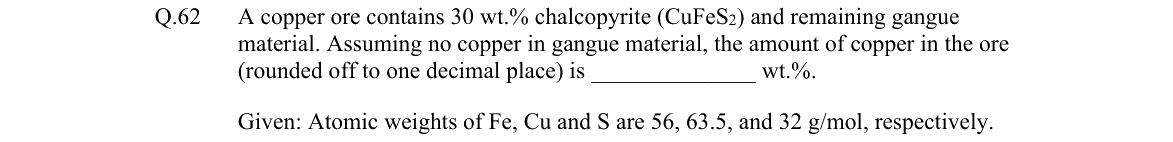 GATE 2026 MT question 62