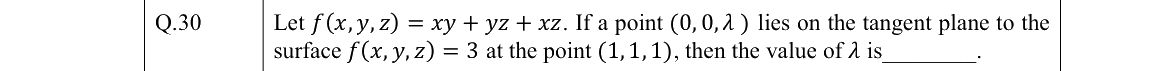 GATE 2022 NM question 30