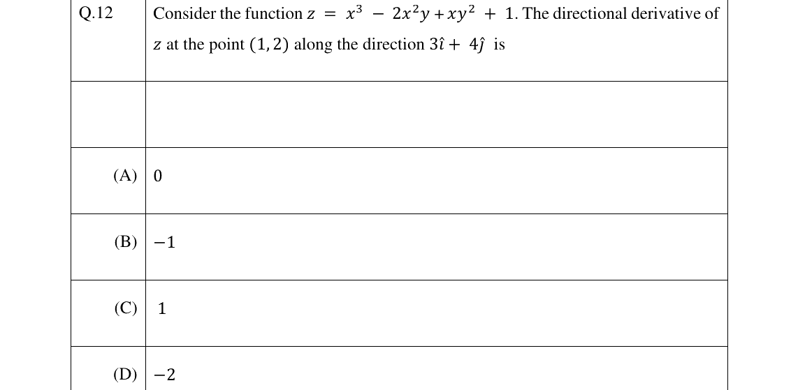GATE 2023 NM question 12