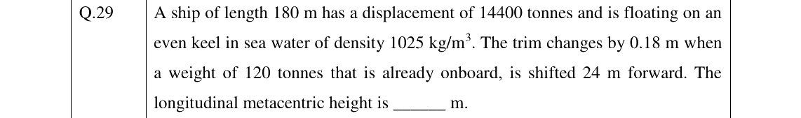 GATE 2023 NM question 29