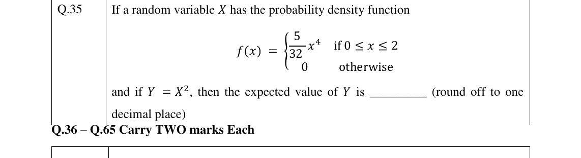 GATE 2023 NM question 35