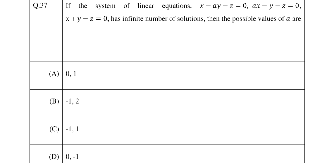 GATE 2023 NM question 37