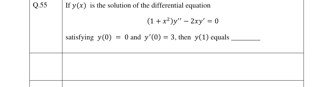 GATE 2023 NM question 55