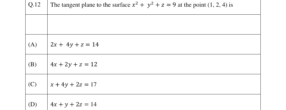 GATE 2024 NM question 12