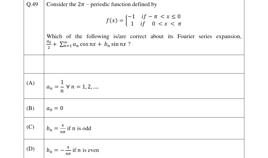 GATE 2024 NM question 49