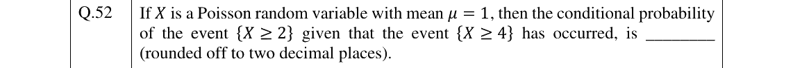 GATE 2024 NM question 52