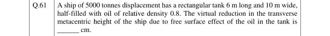 GATE 2024 NM question 61
