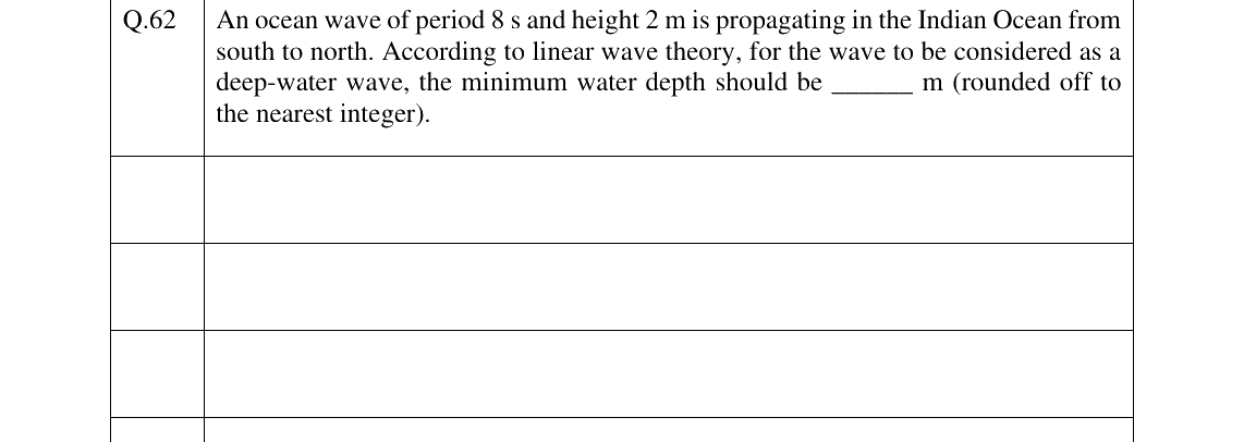 GATE 2024 NM question 62