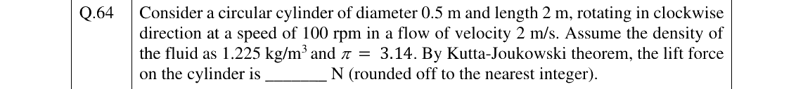 GATE 2024 NM question 64