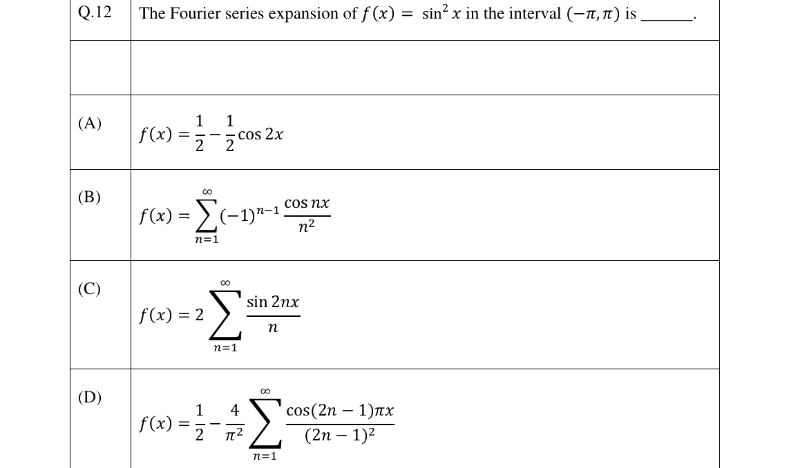 GATE 2025 NM question 12