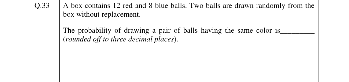 GATE 2025 NM question 33