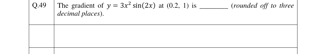 GATE 2025 NM question 49