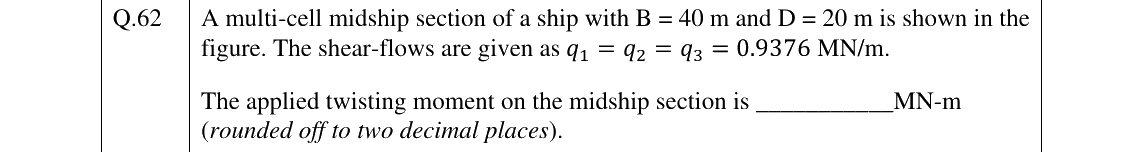 GATE 2025 NM question 62