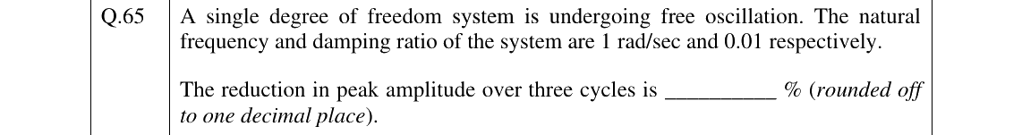 GATE 2025 NM question 65