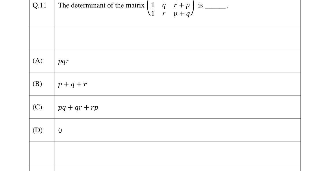 GATE 2026 NM question 11