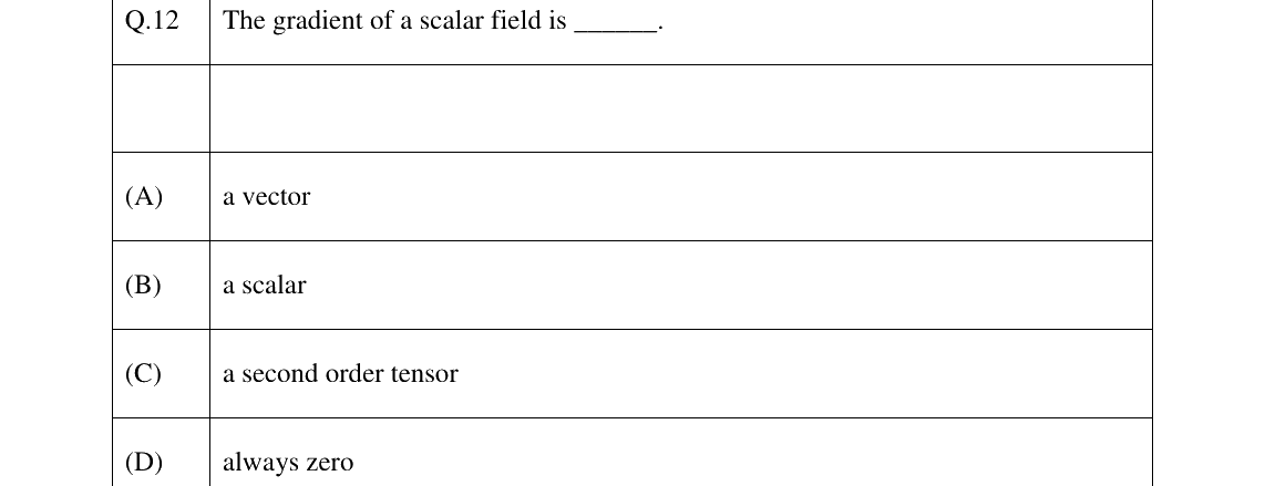 GATE 2026 NM question 12