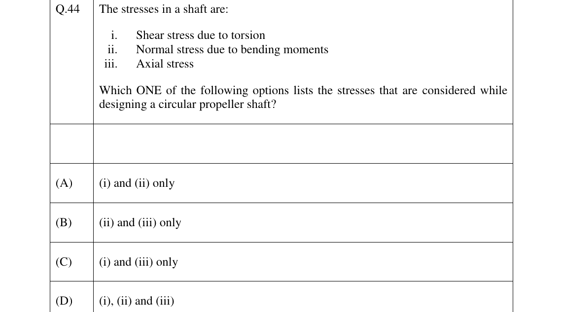GATE 2026 NM question 44