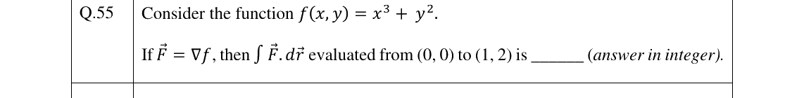 GATE 2026 NM question 55