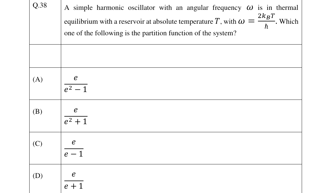 GATE 2023 PH question 38
