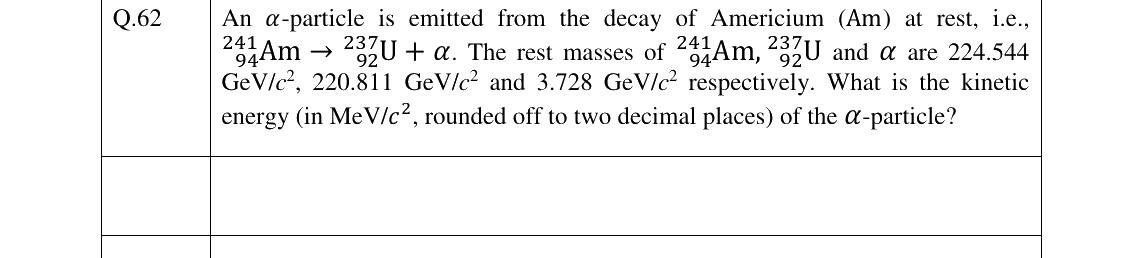 GATE 2023 PH question 62