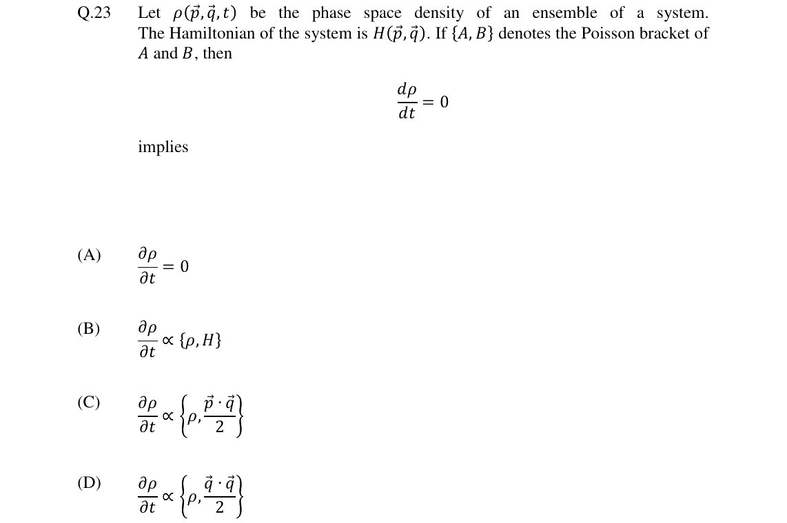 GATE 2024 PH question 23