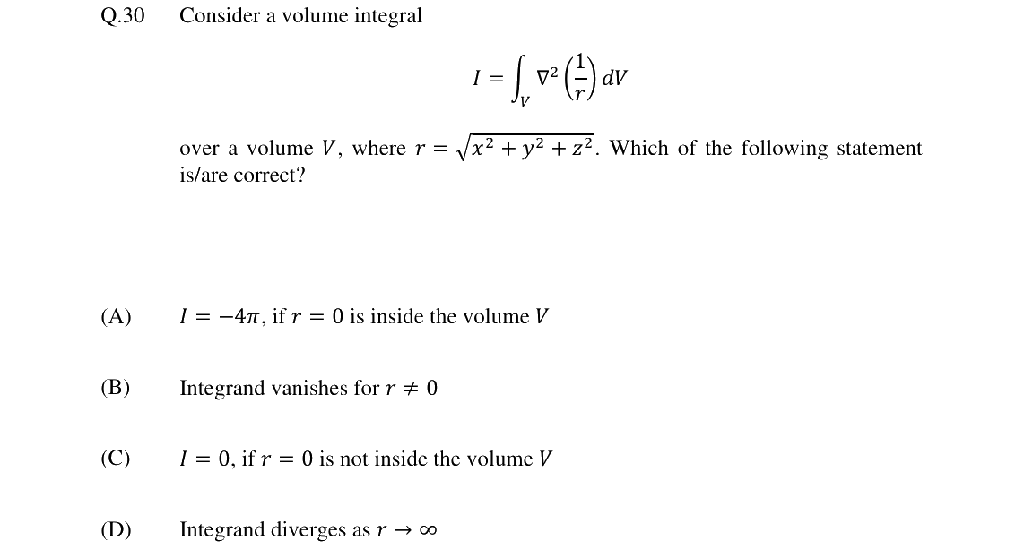 GATE 2024 PH question 30