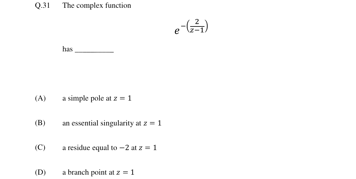 GATE 2024 PH question 31
