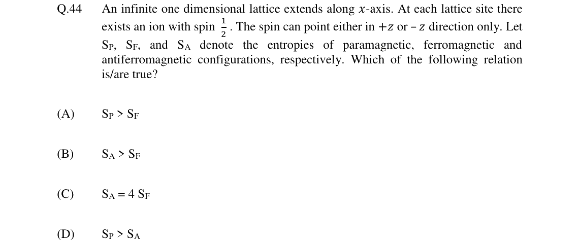 GATE 2024 PH question 44