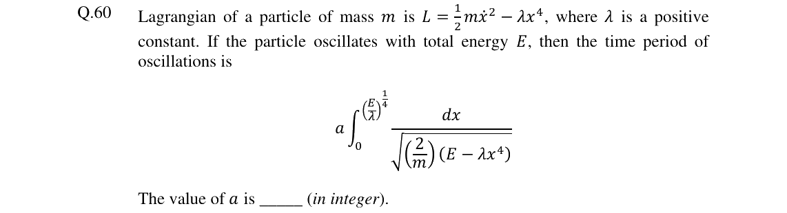 GATE 2024 PH question 60