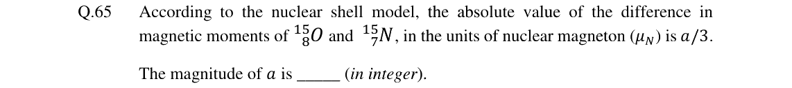 GATE 2024 PH question 65