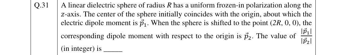 GATE 2025 PH question 31
