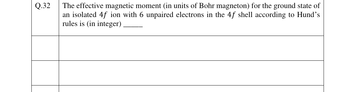 GATE 2025 PH question 32