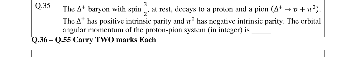 GATE 2025 PH question 35