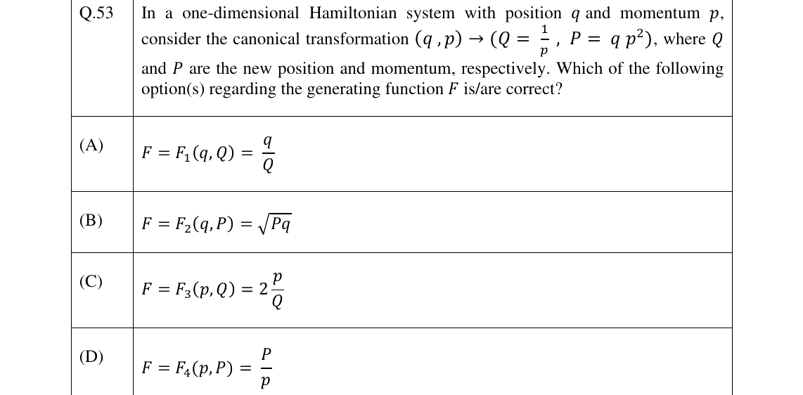 GATE 2025 PH question 53