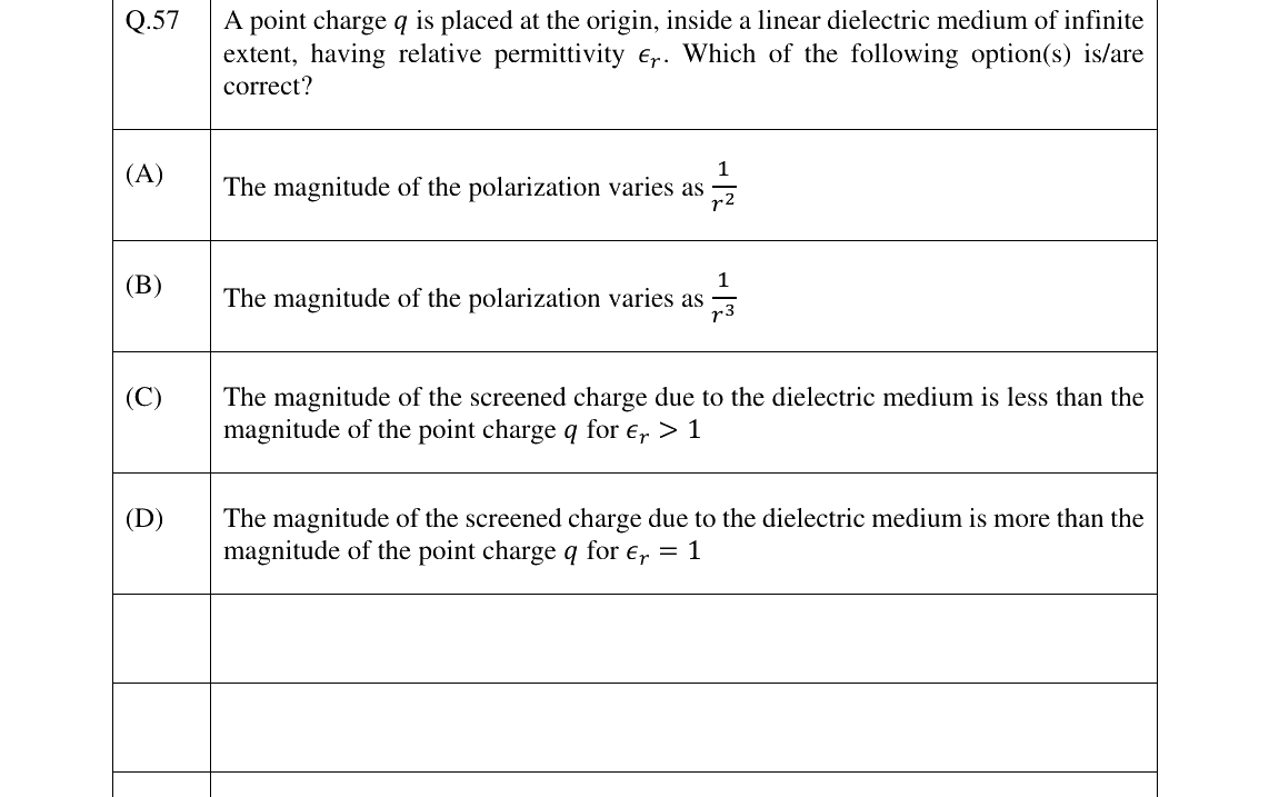 GATE 2025 PH question 57